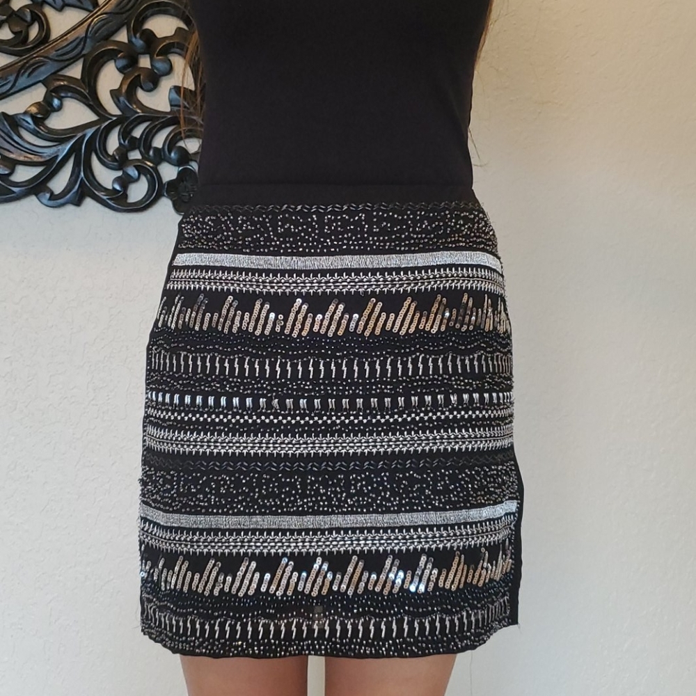Very sexy sequins mini skirt